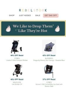 Flock Price Drops of the Week! ? Shop BUGABOO， CYBEX， MAXI-COSI and More!