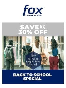 Fox friend， our back to school special is going on now.