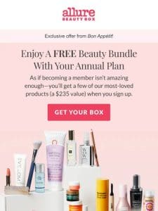 Get $235 Worth Of Beauty For FREE