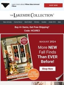 Get Ready! Shop Our New August Catalog!