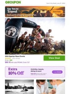 Get up to 10% off! 2024 Spartan Race Events