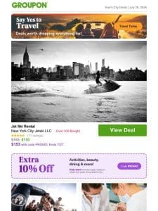 Get up to 10% off! Jet Ski Rental