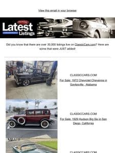 Get your dream car from ClassicCars.com