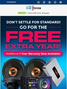 Go Beyond the Basics: Secure an Extra Year of Warranty Exclusively at OnlineCarStereo.com