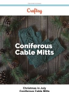 Going LIVE: Coniferous Cable Mitts with Brenda K.B. Anderson