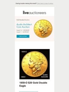 Gold Standard Auctions | Austin Architect Coin Auction