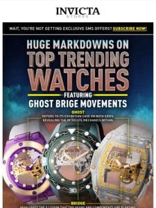 HUGE MARKDOWNS On Top Trending Watches❗️