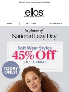 Happy National Lazy Day! Here’s a relaxing offer