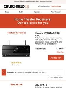 Home Theater Receivers: customer favorites