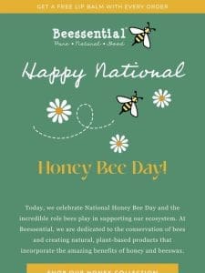 Honoring Bees on National Honey Bee Day