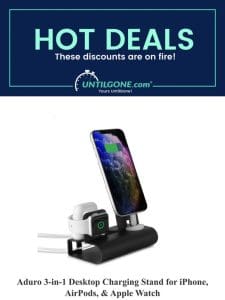 Hot Deals – 77% OFF Aduro 3-in-1 Desktop Charging Stand