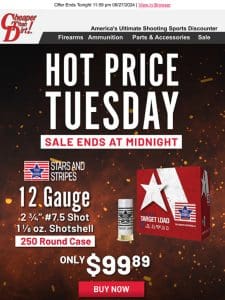 Hot Priced Bulk 12 Gauge Shotshells – Deal Ends Tonight