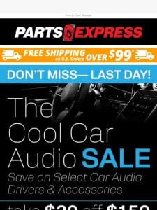 Hot summer days call for a Cool Car Audio SALE