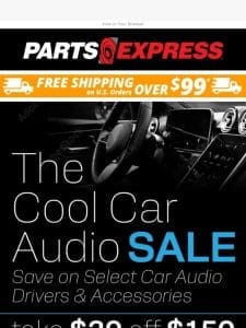 Hot summer days call for a Cool Car Audio SALE