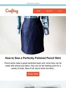 How to Sew a Perfectly Polished Pencil Skirt