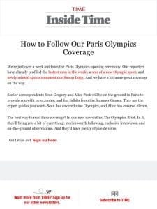 How to follow our Paris Olympics coverage