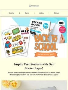 Inspire Your Students with Our Sticker Paper!