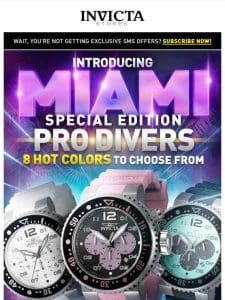 Introducing MIAMI EDITION Pro Diver 8 HOT Colors❗️