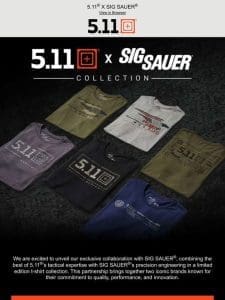 Introducing The 5.11® X SIG SAUER® Collection