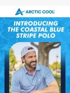 Introducing the Coastal Blue Stripe Polo