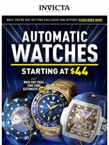 Invicta Automatics⌚️STARTING AT $44❗️