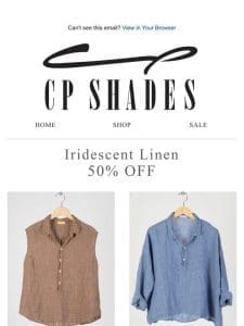 Iridescent Linen – 50% OFF