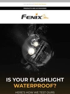 Is your flashlight waterproof?