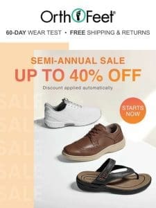 It’s here! Semi-Annual Sale ?