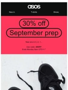 It’s not too late: 30% off September prep