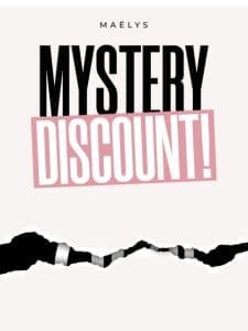 Keep this secret discount code to yourself