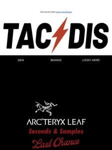 LAST CHANCE! ARC’TERYX 2NDS & SAMPLES