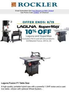 Laguna Sale Kicks Off + Top Power Tool Accessories Inside!