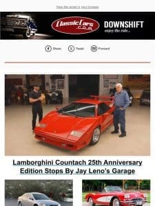 Lamborghini Countach 25th Anniversary Edition Stops By Jay Leno’s Garage