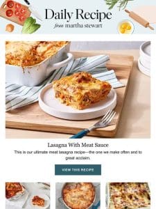 Lasagna With Meat Sauce