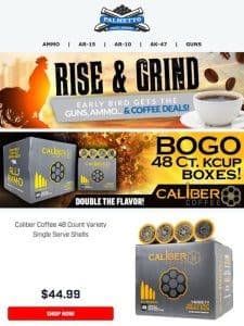 Last Chance for BOGO on Caliber Coffee 48 Count Variety Packs!