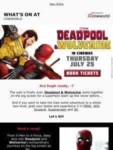 Let’s GO! ?? Deadpool & Wolverine is here