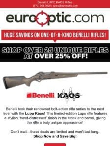 MASSIVE SAVINGS: Benelli Lupo KAOS Rifles on Sale Now!