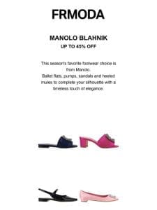 Manolo Blahnik Sandals: Most-loved on sale