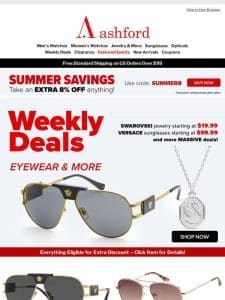 Massive Deals on Eyewear & More!