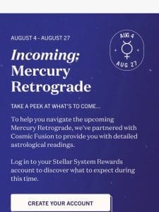 Mercury Retrograde starts in 3 days…