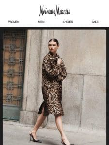 Michael Kors’ animal-print power coat