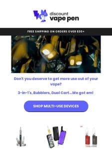 Multi Function Vapes ??