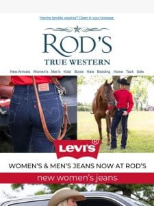 NEW AT Rod’s – Levi’s Jeans For Men & Women