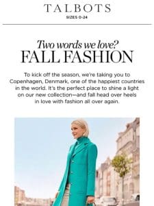 NEW FALL ARRIVALS are here!