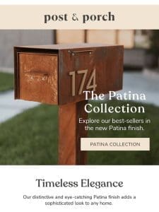 NEW & Trending: Patina Collection