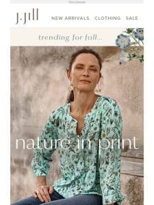 NEW & now trending: botanical prints for fall.