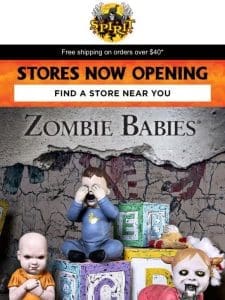 NEW zombie babies + free shipping