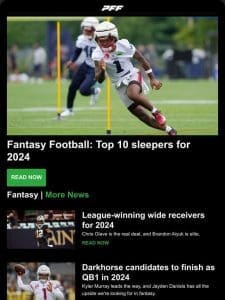 NFL OC Rankings， Top 10 Fantasy Sleepers and League-Winning WRs