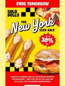 NYC Icons Sale ENDS TOMORROW!