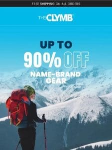 Name-Brand Gear Up To 90% OFF ?